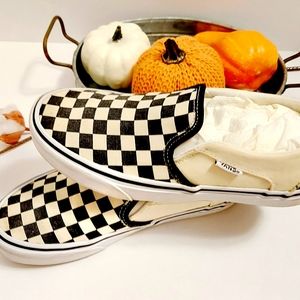 VANS | Classic Slip-ons | Black&White Checkerboard
